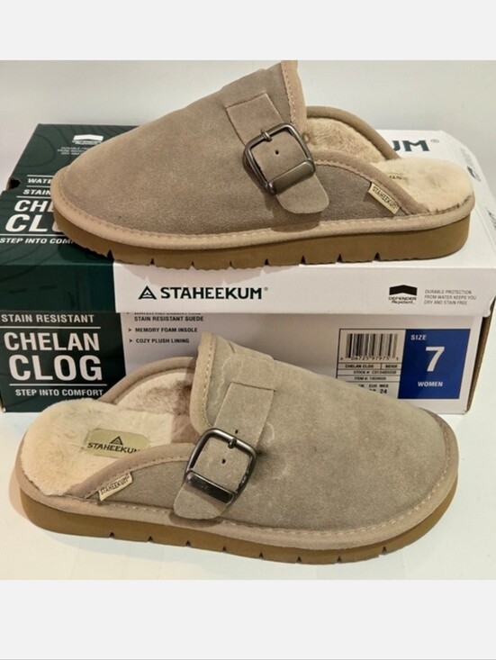 Staheekum Shoes - STAHEEKUM‎ Women's Chelan Suede Plush Clogs Slip On